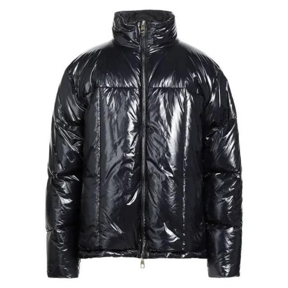 Dunhill Goose Feather Down Puffer Jacket Winter Coat Glossy Puff Waterproof Warm - Picture 3 of 16